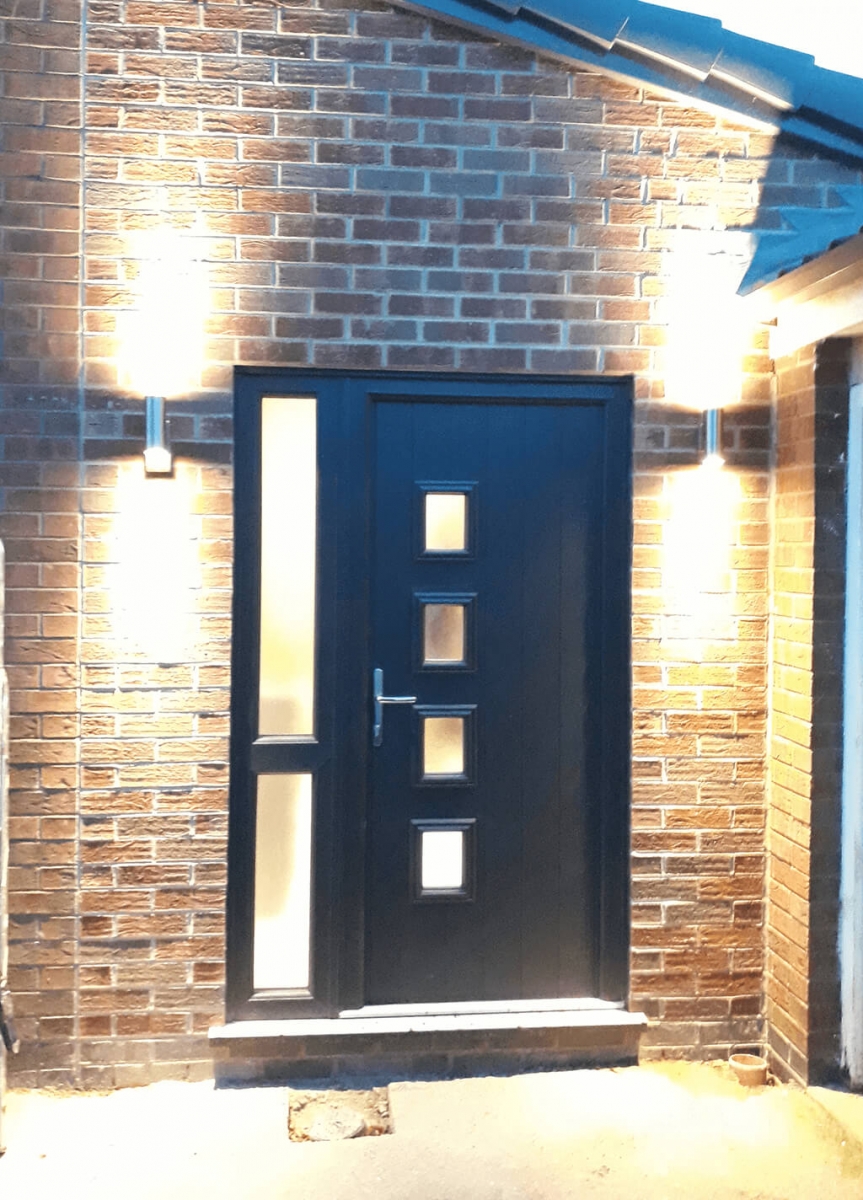 Aluminium composite doors