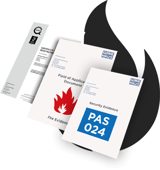 Composite fire door dual certification