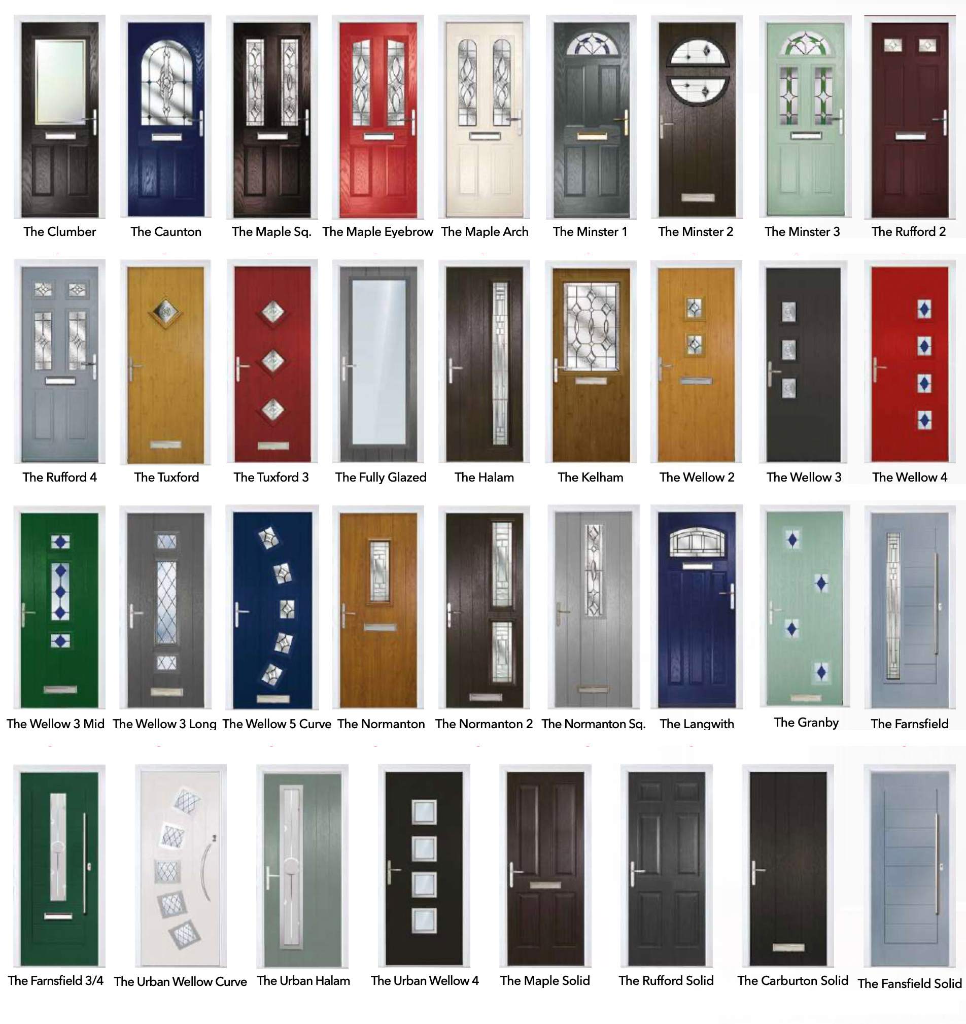 GRP composite entrance door