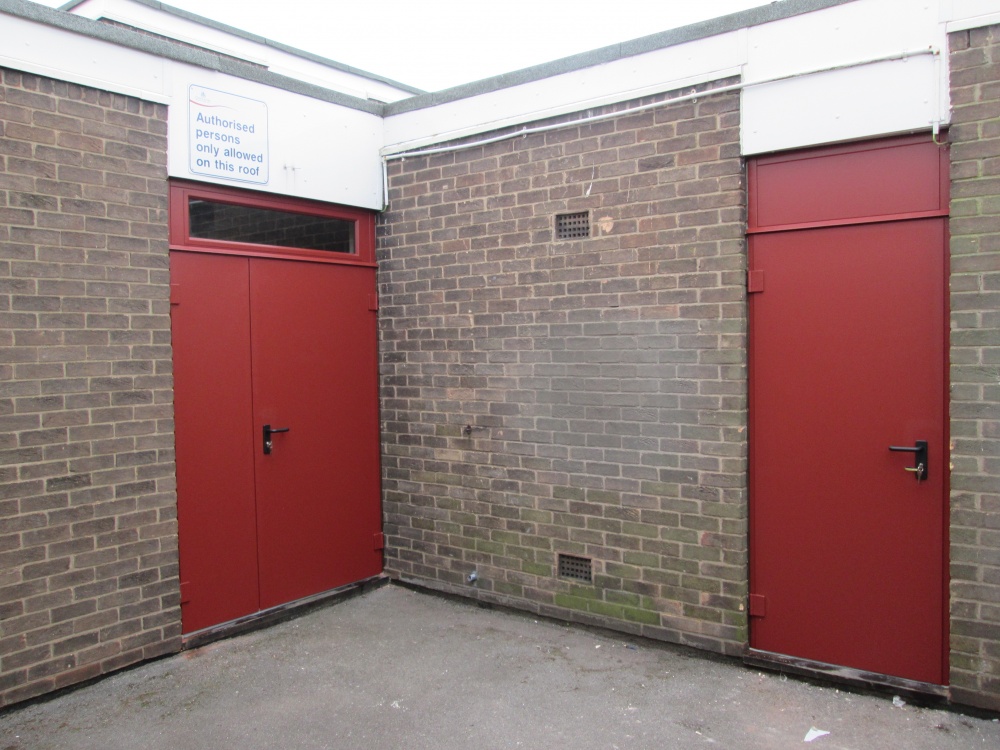 Steel fire doors