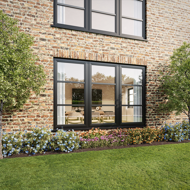 Secondary glazing aluminium window