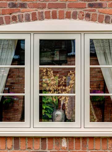 PVCu flush sash window